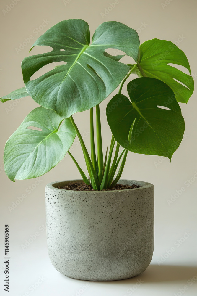 Fototapeta premium monsters plant in a pot 