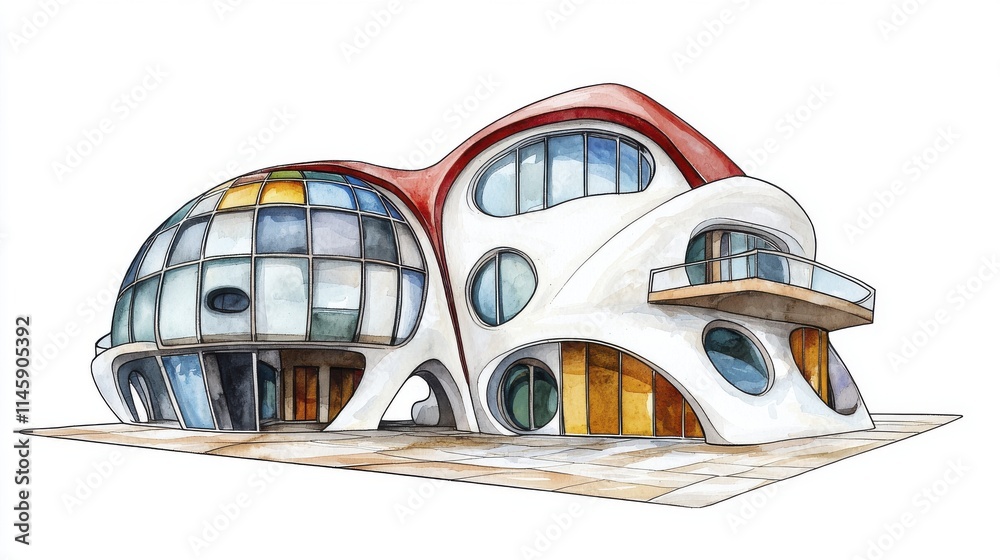 Obraz premium | Futuristic architecture