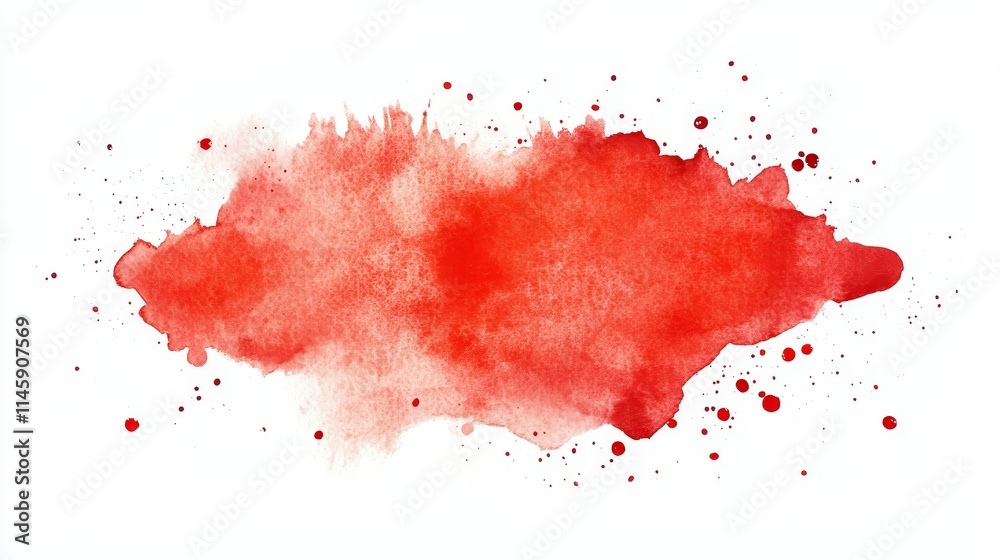 red watercolor stain on white background red watercolor stain on white background
