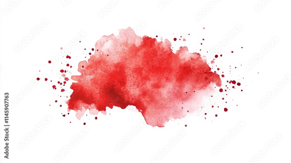 red watercolor stain on white background red watercolor stain on white background
