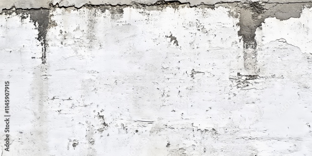 Fototapeta premium Subtle white wall texture showcasing grunge and grit creates a unique concrete graphic resource ideal for various design projects. This subtle wall texture offers endless creative possibilities.