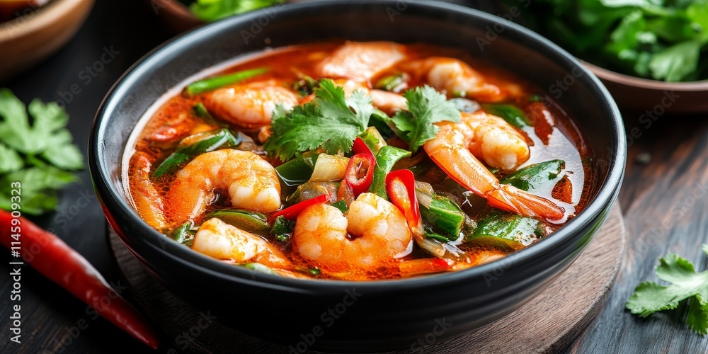 Delicious Tom Yum Kung, a spicy, sweet, and sour soup that s super mellow, offers a unique flavor experience. Enjoy this Tom Yum Kung and savor the delightful balance of its ingredients. Delicious Tom Yum Kung, a spicy, sweet, and sour soup that s super mellow, offers a unique flavor experience. Enjoy this Tom Yum Kung and savor the delightful balance of its ingredients.