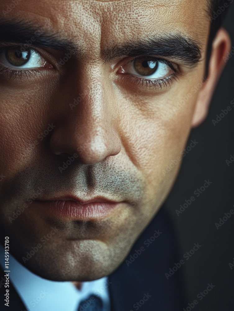 Fototapeta premium Businessman close-up portrait