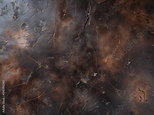 Textured dark surface with scratches and imperfections for rustic backgrounds photo