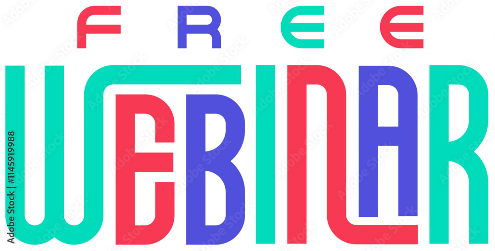 lettering free webinar in symmetric style text lettering free webinar in symmetric style text