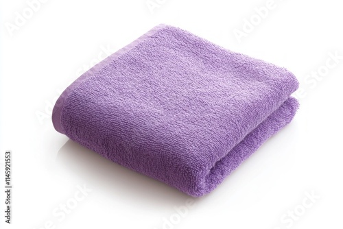 Soft and cozy purple blanket folded neatly. Ideal for warmth and comfort. Perfect for home decor or gifting. Enhance your relaxation experience. Generative AI