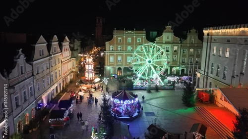 Christmas fair droneshot 