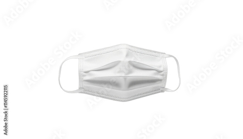 TRANSPARENT PNG ULTRA HD 8K Face Mask – Minimalist Disposable Medical Mask with Elastic Loops, Perfect for Healthcare, Safety, and Stock Use