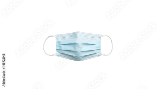 TRANSPARENT PNG ULTRA HD 8K Face Mask – Minimalist Disposable Medical Mask with Elastic Loops, Perfect for Healthcare, Safety, and Stock Use