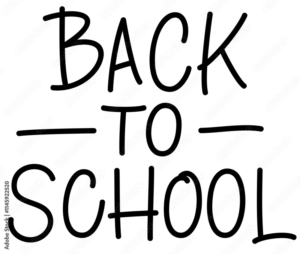 lettering back to school handwritten text lettering back to school handwritten text