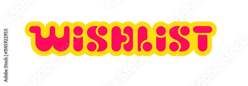 lettering wishlist bold text