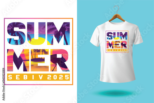 Enjoy summer time summer typography t-shirt design and vector template, California summer, stylish t-shirts and trendy clothing designs with lettering, and printable, vector illustration designs.