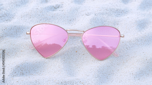 Pink Heart Sunglasses on th...