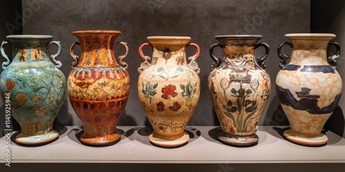 The intricate decoration of ancient vases showcases the unique artistry found in stones, highlighting the historical significance and beauty of ancient vases through their stunning stone designs.