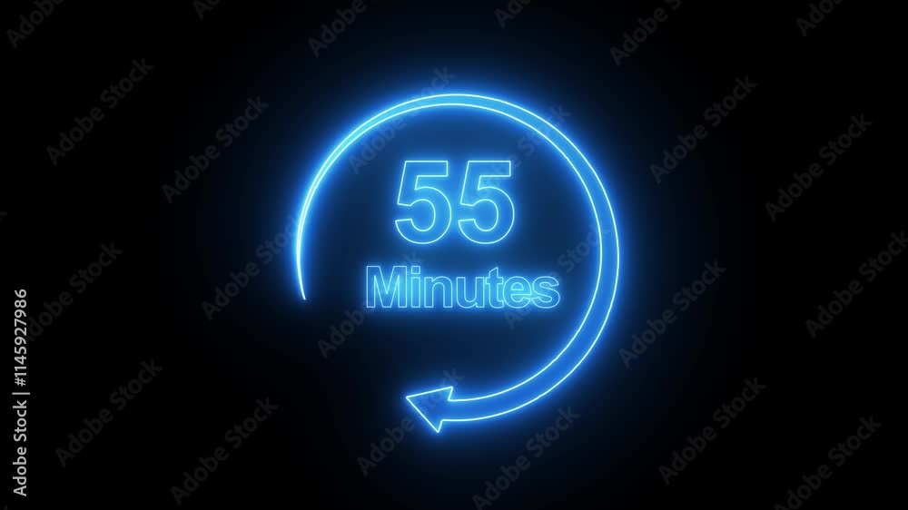 60 seconds countdown timer animation, 60-0 counting down seconds neon number 60 seconds countdown timer animation, 60-0 counting down seconds neon number