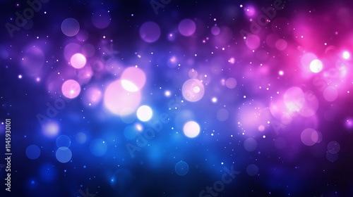 Abstract Blue and Pink Bokeh Lights Background