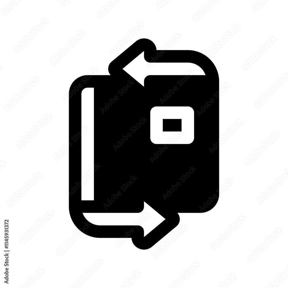 Replacement Glyph Icon. Single icon, glyph vector icon Replacement Glyph Icon. Single icon, glyph vector icon