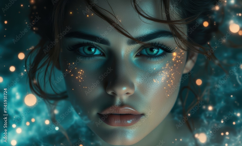 Enchanting portrait of a young woman Enchanting portrait of a young woman