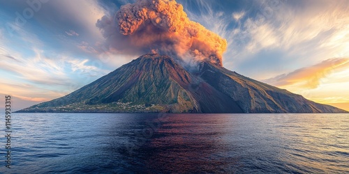 Stromboli volcano showcases spectacular eruptions, drawing attention for its frequent activity. The unique character of Stromboli volcano contributes to its reputation for stunning eruptions.