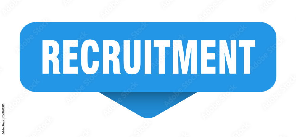 RECRUITMENT banner, button, label, sign RECRUITMENT banner, button, label, sign
