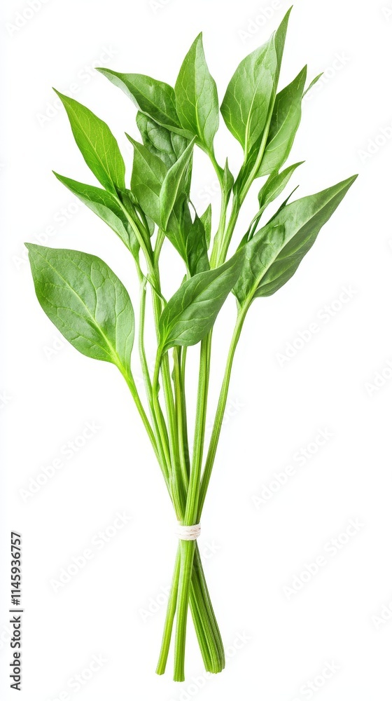 Fototapeta premium water spinach. water spinach on white background
