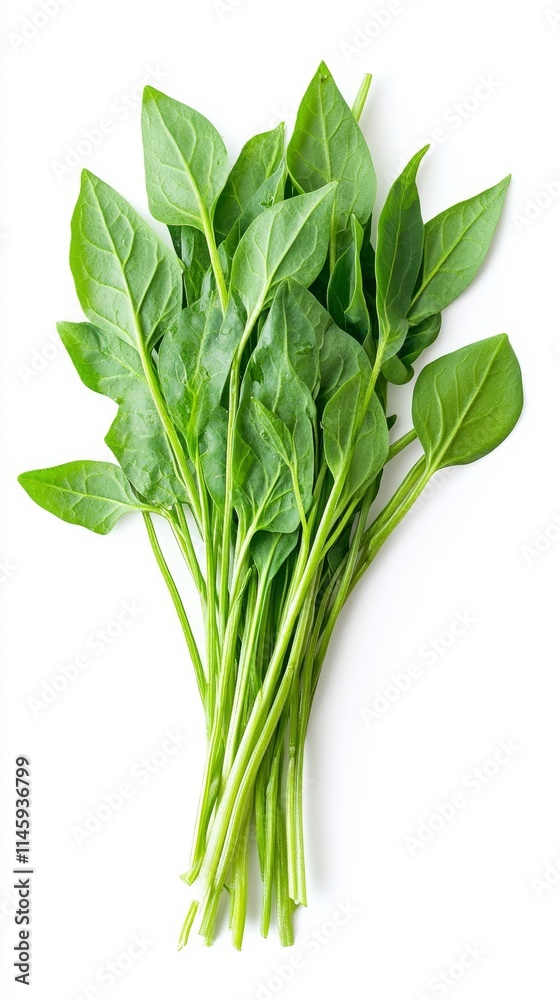 water spinach. water spinach on white background water spinach. water spinach on white background
