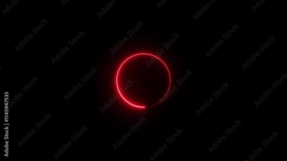 Neon light circle frame loading icon background animation in retro style 4k video animation. Neon light circle frame loading icon background animation in retro style 4k video animation.