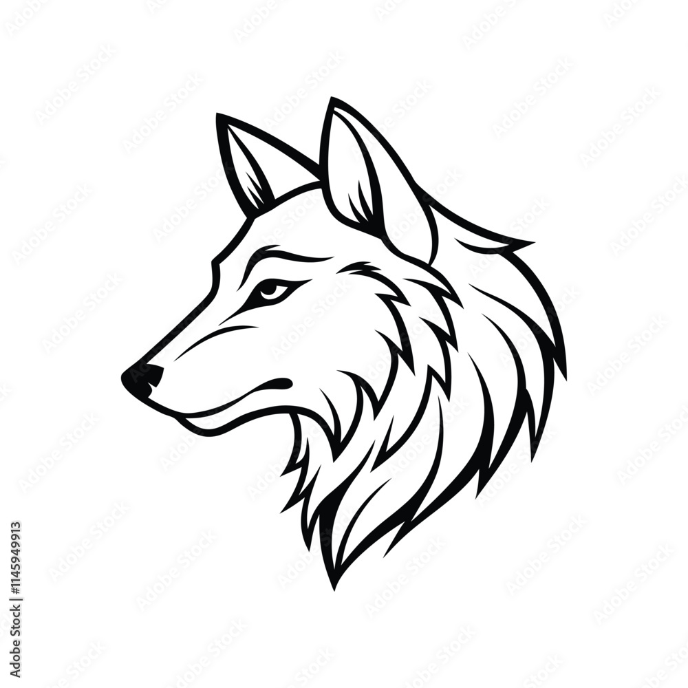 Abstract Wolf Profile Minimalist Line Art Vector for Wildlife and Adventure Themes
Abstract Wolf Profile Minimalist Line Art Vector for Wildlife and Adventure Themes