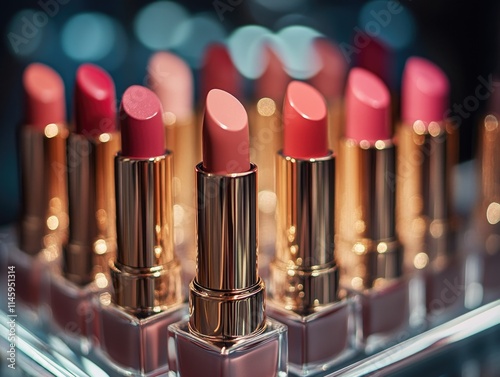 Close-up of lipstick display