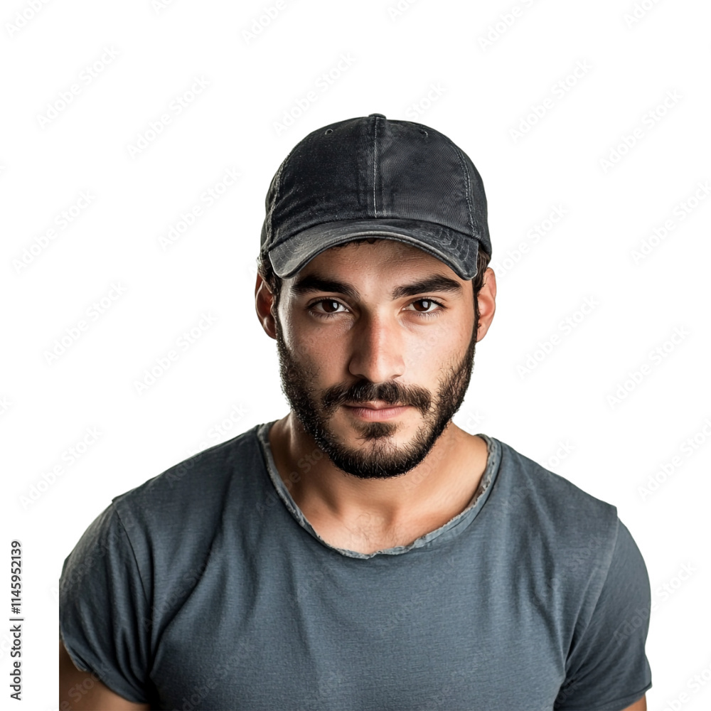 Young Guy Wearing Cap on Transparent Background - Ai Generated Young Guy Wearing Cap on Transparent Background - Ai Generated