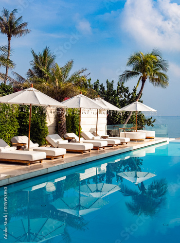 Views of Bo Phut Beach & resort in Koh Samui, Thailand