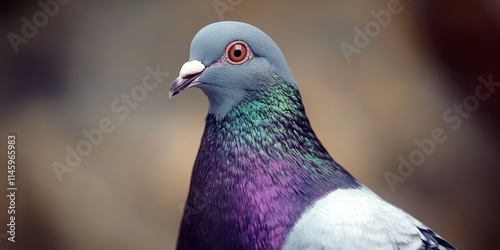 A domestic pigeon breed specifically developed for racing, showcasing enhanced speed and superior homing instincts, ideal for the sport of pigeon racing. Racing pigeons are exceptional athletes.
