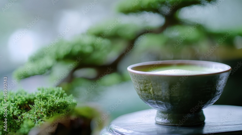 Serene Matcha Moment: A Bowl of Tranquility Serene Matcha Moment: A Bowl of Tranquility