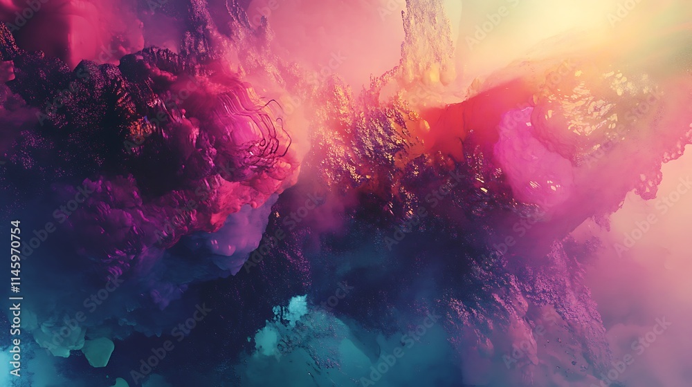 Abstract vibrant color swirls. Abstract vibrant color swirls.