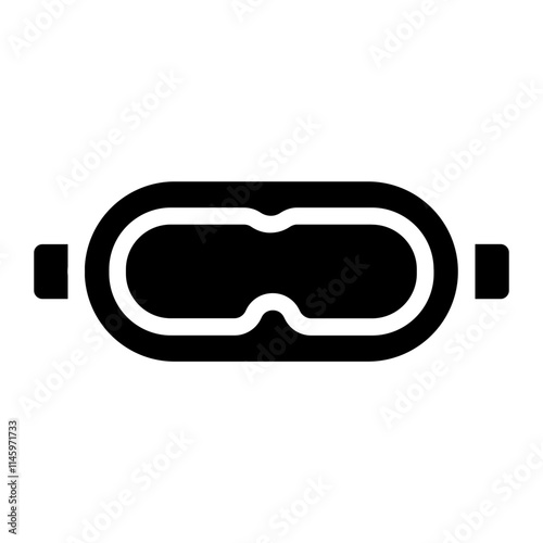 3D glasses Solid Icon