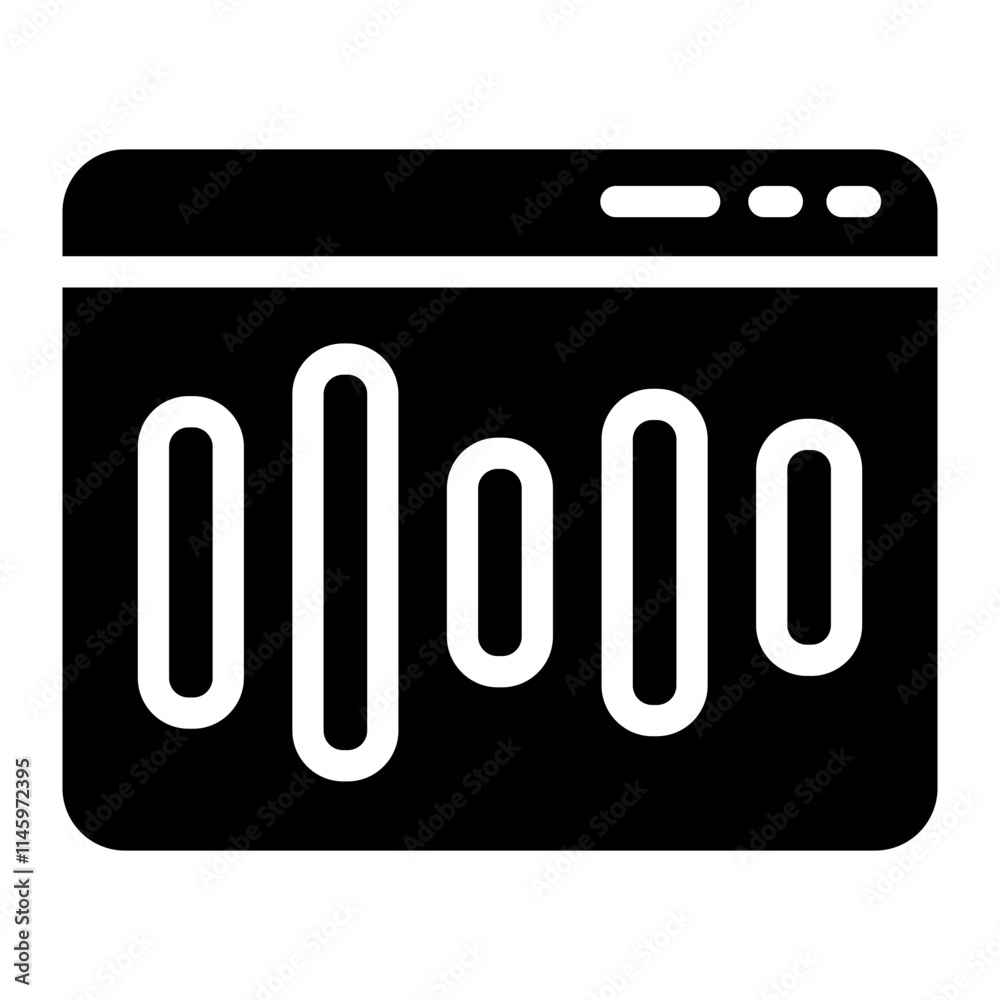Audio podcast Solid Icon