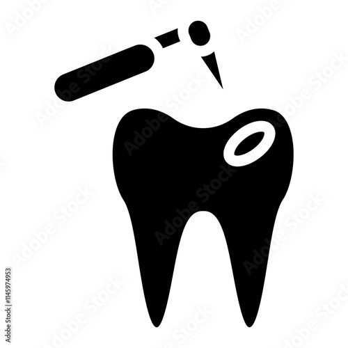 Caries treatment Solid Icon