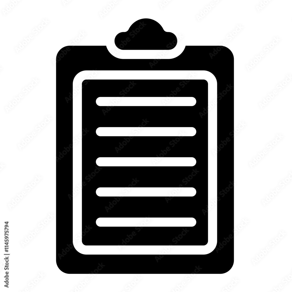 Checklist Solid Icon Checklist Solid Icon