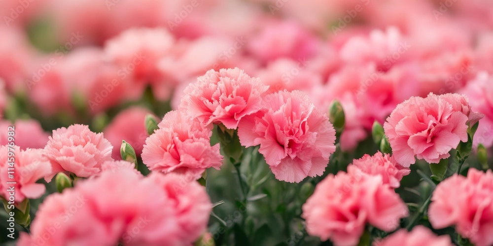 A detailed closeup of a vibrant pink carnation field, showcasing the beautiful petals and lush greenery. This image captures the essence of a pink carnation field in stunning detail. A detailed closeup of a vibrant pink carnation field, showcasing the beautiful petals and lush greenery. This image captures the essence of a pink carnation field in stunning detail.