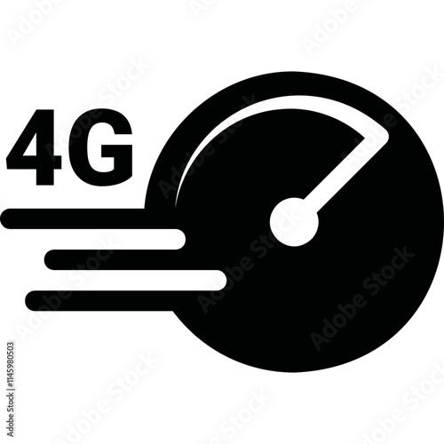 Simple vector icon Internet speed