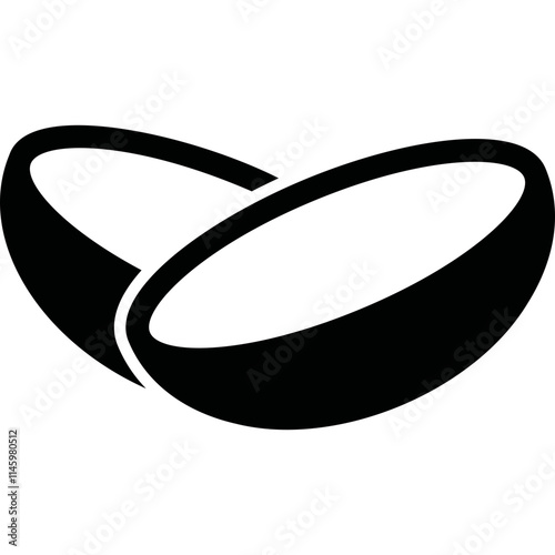 Simple vector icon contact lenses
