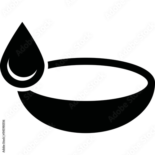 Simple vector icon contact lenses
