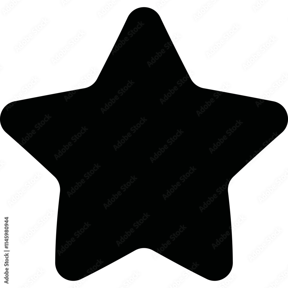 Simple vector icon star, favorite