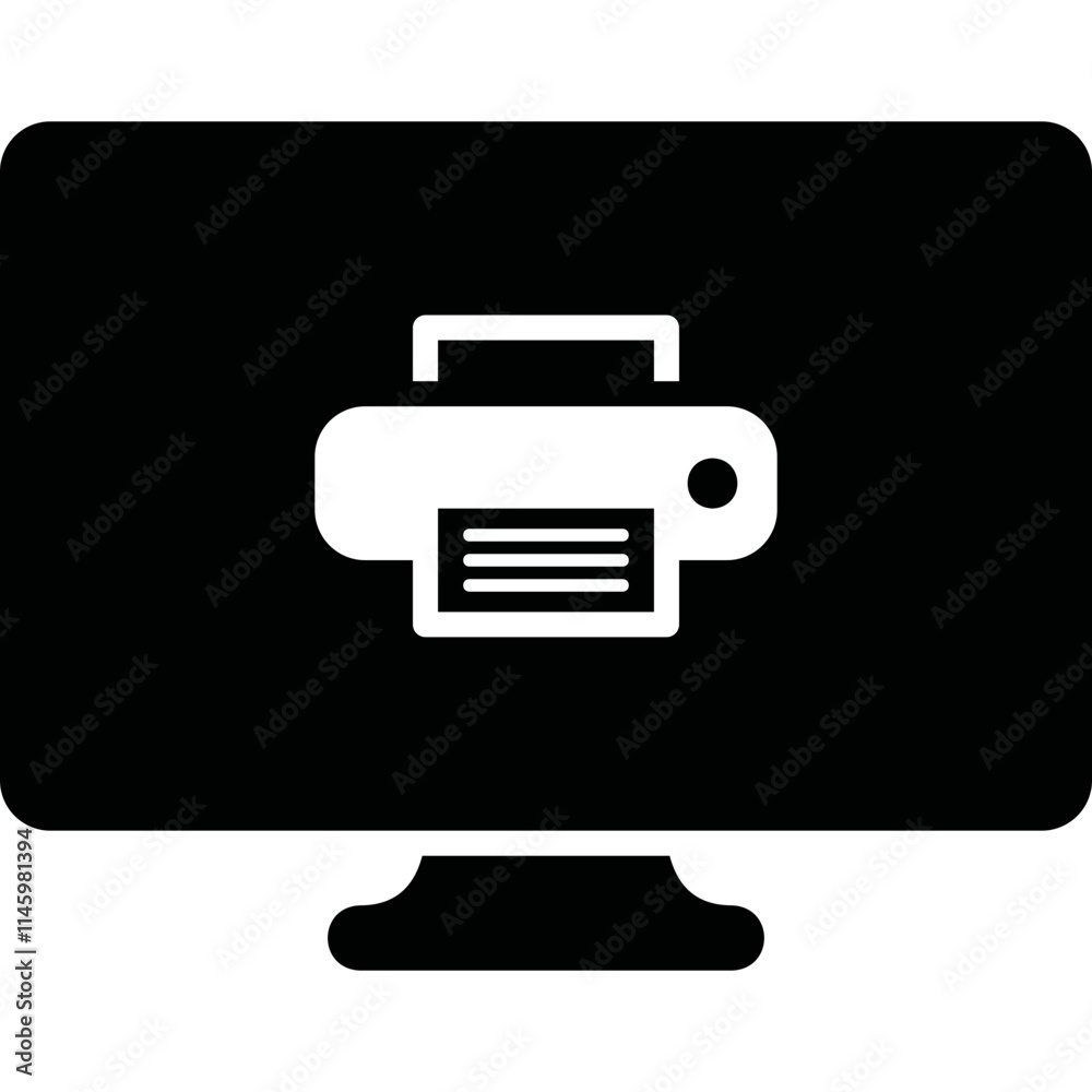 Simple vector icon monitor
Simple vector icon monitor