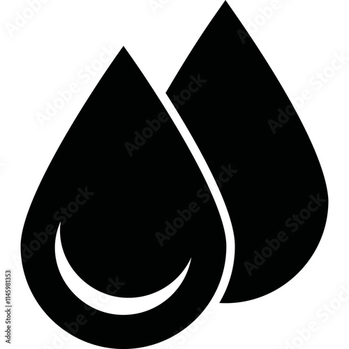 Simple vector icon drop