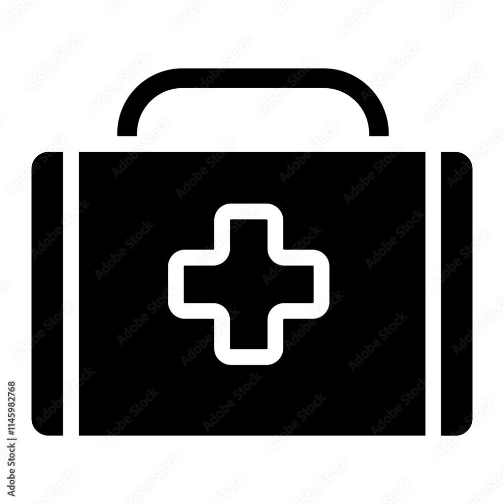 Obraz premium First aid Solid Icon