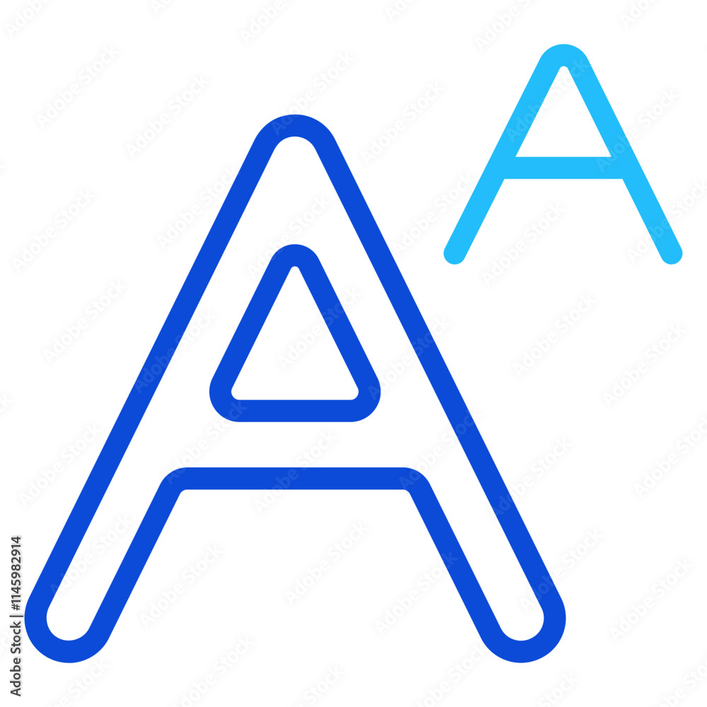 Font increase Duoline Icon Font increase Duoline Icon