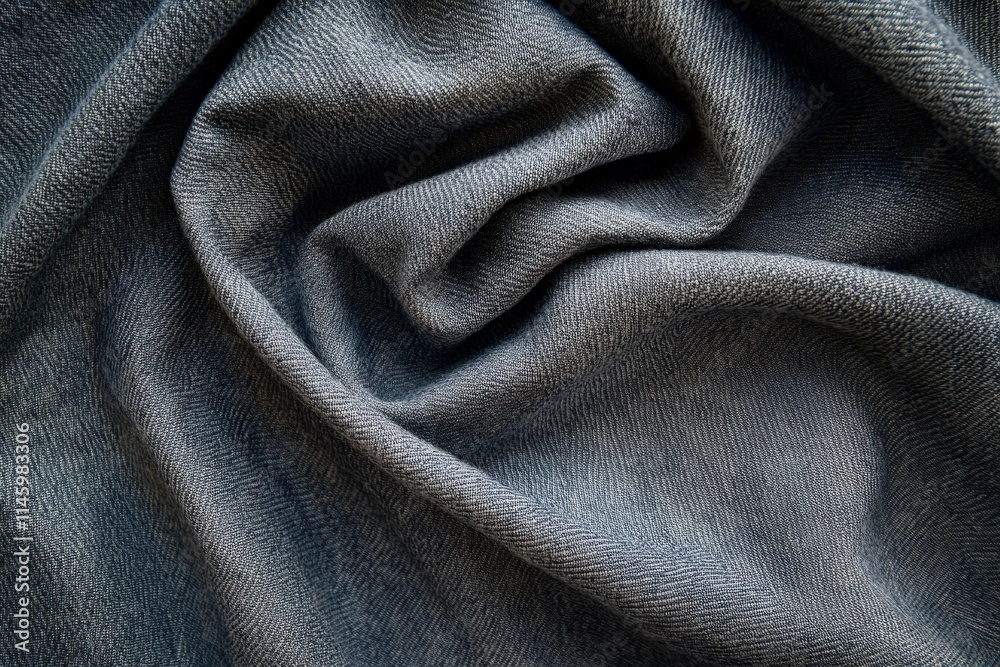 A close-up of soft blue fabric showcasing a subtle swirling detail in its design, capturing the elegance and intricate elements of textile artistry. A close-up of soft blue fabric showcasing a subtle swirling detail in its design, capturing the elegance and intricate elements of textile artistry.