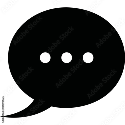 Simple vector icon chat