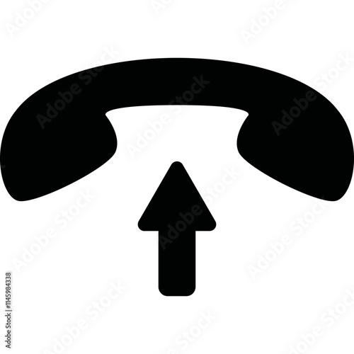 Simple vector icon handset